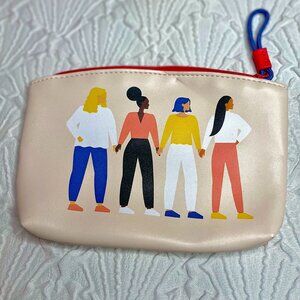 GIRL POWER Small Zipper Makeup Bag